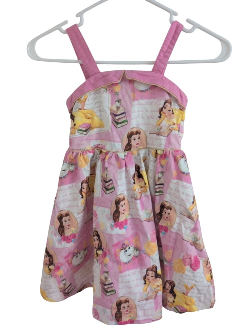 Disney Store Belle Beauty & Beast Pink Cotton Dress Petticoat 5/6